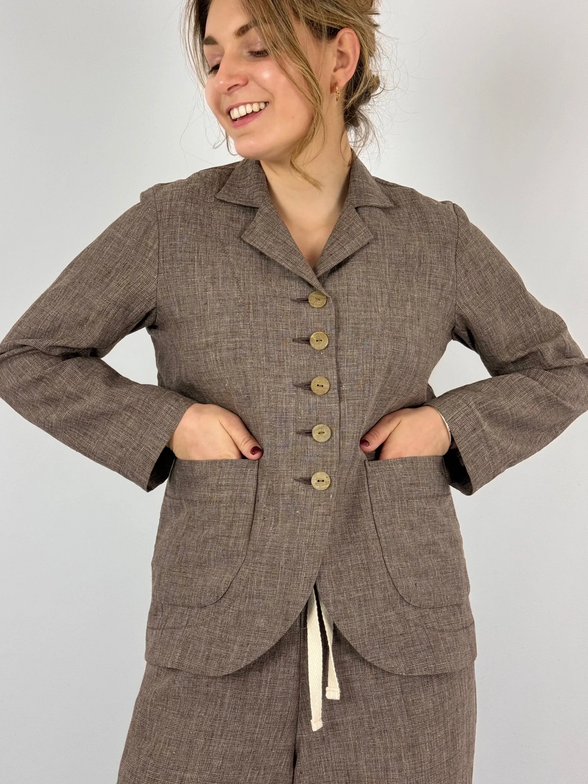 Der Antagonist 33 Jacket Brown Check