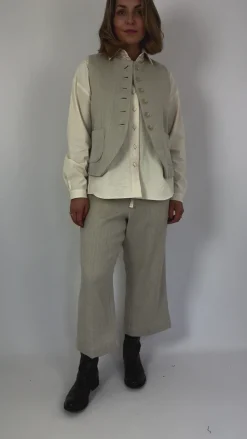Der Antagonist 3 Waistcoat Natural