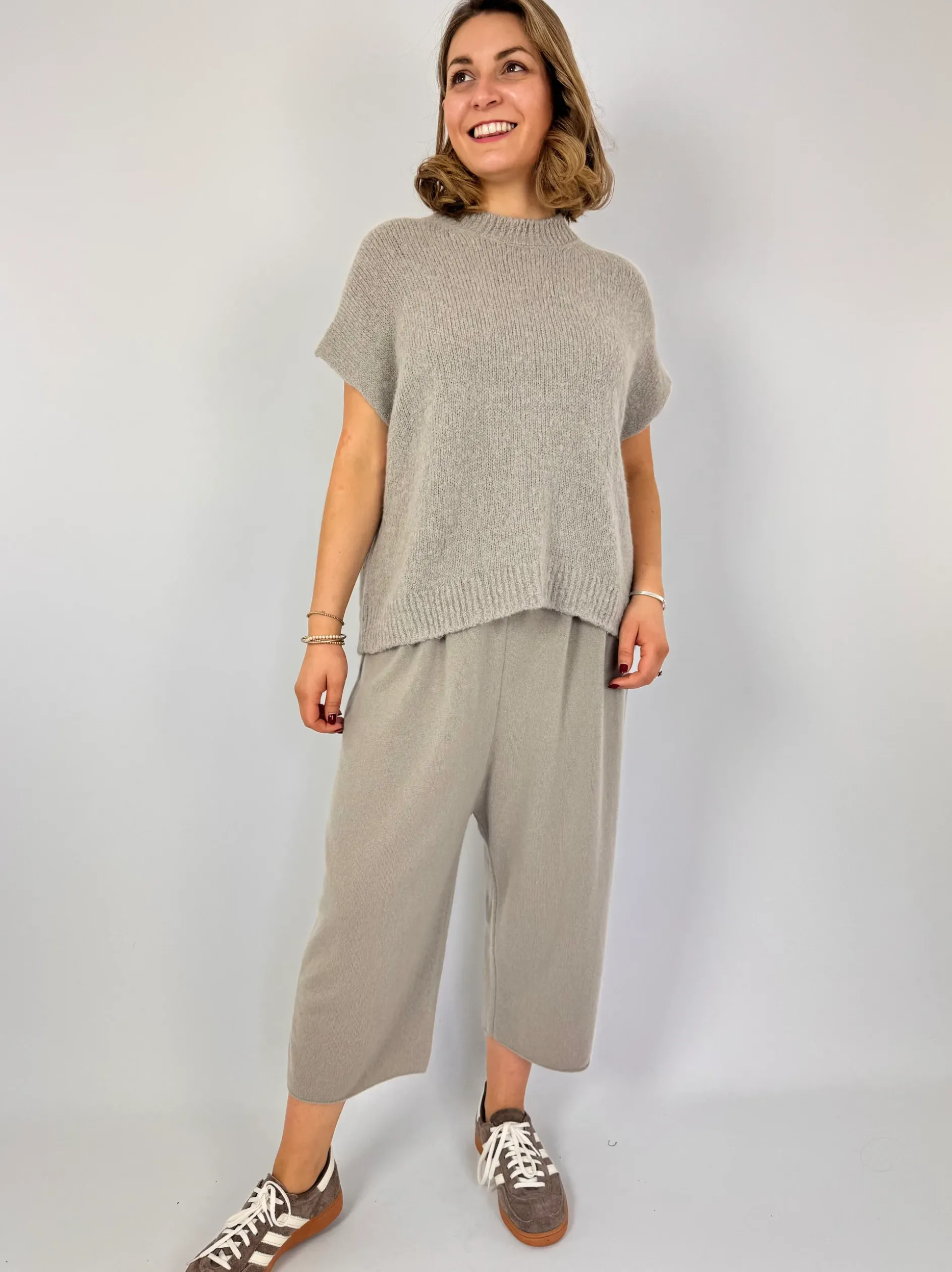 Evam Eva Lily Sleeveless Jumper Grege