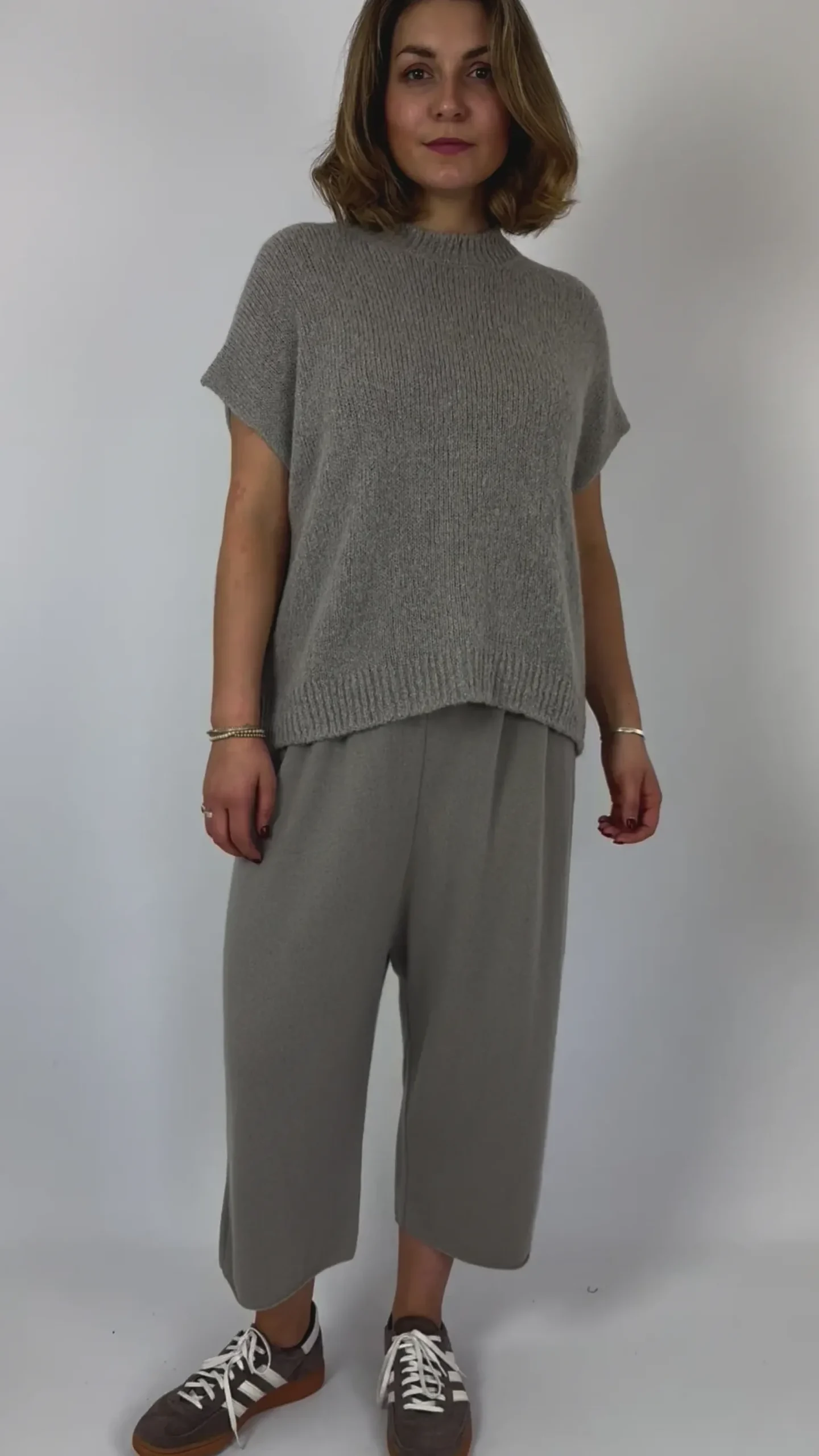 Evam Eva Lily Sleeveless Jumper Grege