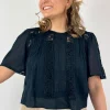 Louise Misha Ingrid Blouse Black