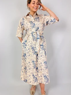 Tapis Noir Chloe Dress Blue