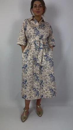 Tapis Noir Chloe Dress Blue